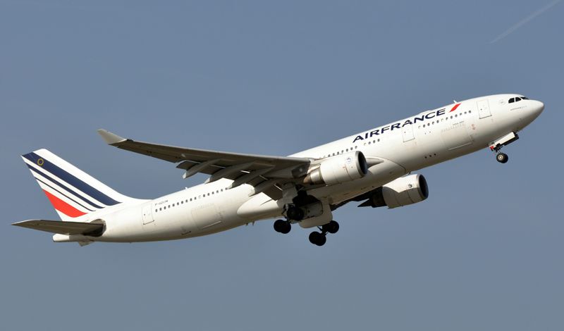 Avion Air France au décollage de Roissy-Charles de Gaulle